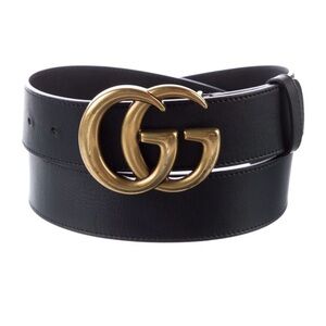 Double G Logo Leather Belt Kit